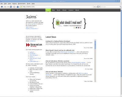 Screenshot of 3aims.com